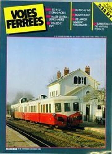 Voies Ferrees N° 38 Du 01/11/1986 - 232 Rsu Le Grand Nord ! - Massif Central  -  Lignes Ameres - Picasso Et Rgp 2 - Du Pcc Au Tag - Bugatti Jouef - Ice  -  Match Marklin  -  Fleischmann - Superdetaillez Des Voitures Postales.