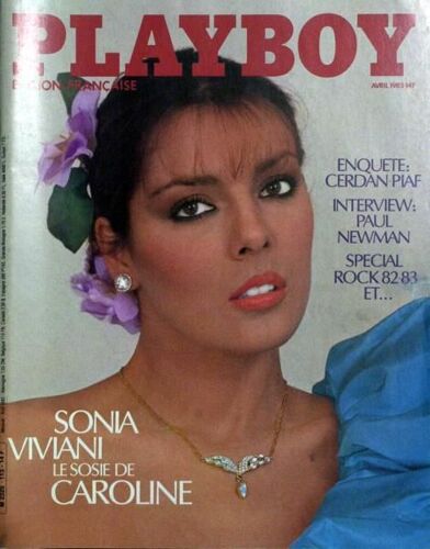 Playboy Edition Francaise N° 113 Du 01/04/1983 - Cerdan - Piaf. Paul Newman. Special Rock 82  -  83. Sonia Viviani Le Sosie De Caroline.