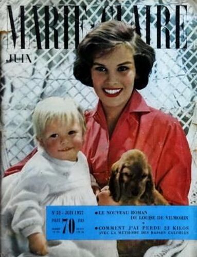 Marie Claire N° 32 Du 01/06/1957 - Le Nouveau Roman De Louise De Vilmorin - Comment J'ai Perdu 23 Kilos Avec La Methode Des Basses Calories