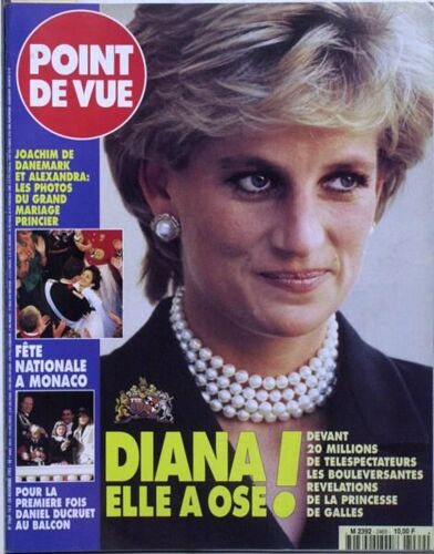 Point De Vue N° 2469 Du 28/11/1995 - Diana - Les Revelations. Joachim De Danemark Et Alexandra - Mariage. Fete Nationale A Monaco - Daniel Ducruet Au Balcon