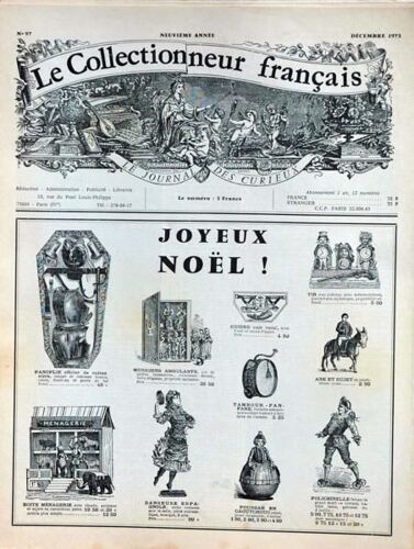 Collectionneur Francais (Le) N° 97 Du 01/12/1973 - Noel.