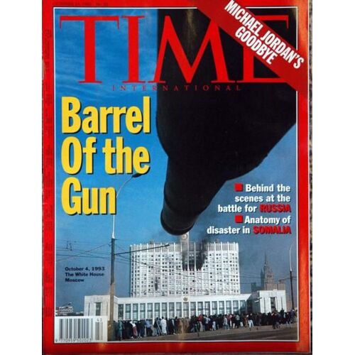 Time International N° 42 Du 18/10/1993 - Michael Jodan's Goobye - Barrel Of The Gun - Behind The Scenes At The Battle Ofr Russia - Anatomy Of Disaster In Somalia - China - Pakistan - Science - Cinema  -   Lini Riefenstahl.