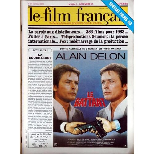 Film Francais (Le) N° 1924 Du 03/12/1982 - 253 Films Puor 83 - Fuller A Paris - Le Battant  -   Alain Delon  -   F. Perier  -   P. Mondy  -   A. Parillaud - Sean Connery   -   Say Again - Ian Fleming.