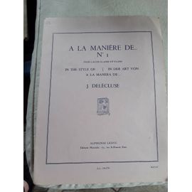 A La Manière De N 1 J Delécluse