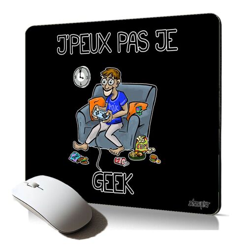 tapis de souris souple j'peux pas je geek de qualité durable console gaming cadeau humoristique drole pour gamer