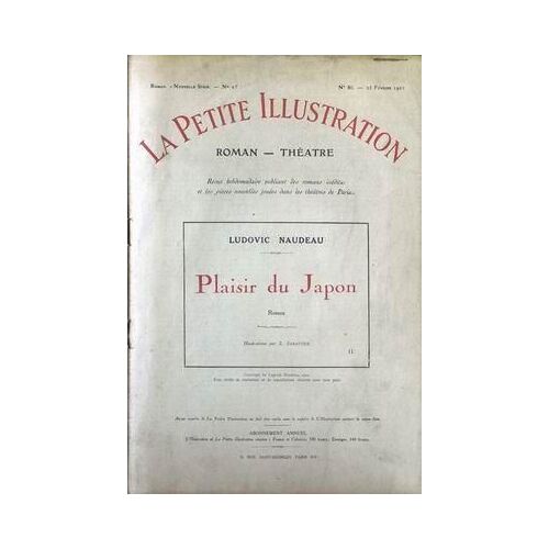 Petite Illustration (La) N° 86 Du 25/02/1922 - Plaisir Du Japon - Ludovic Naudeau - L. Sabattier.