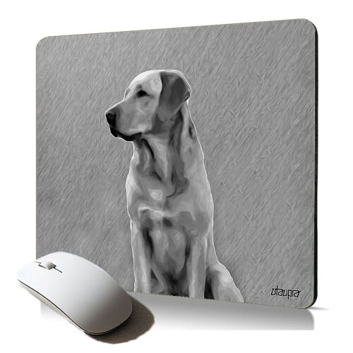 tapis de souris souple anti dérapent motif chien labrador respectueux de l'environnement design animal chiot gaming