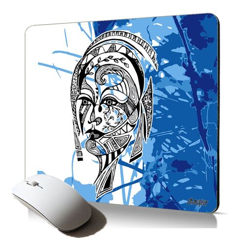 tapis de souris souple dessin femme feuilles fantaisie accessoire PC de qualité design fee fleur nature cadeau