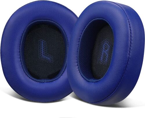 Coussinets de rechange en cuir protéiné pour casque JBL E55BT - Coussinets de rechange pour casque audio(Bleu)