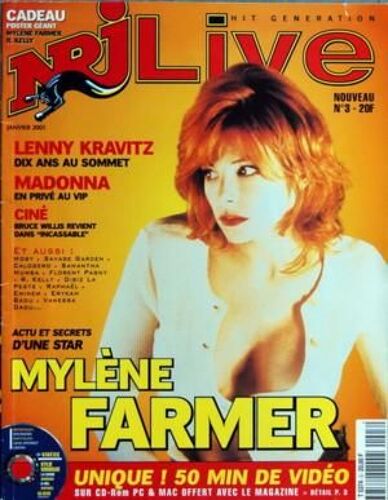Nrj Live N° 3 Du 01/01/2001 - Mylene Farmer - Lenny Kravitz - Madonna - Bruce Willis Dans Incassable - Moby - Savage Garden - Calogero - Samantha - Mumba - Florent Pagny - R. Kelly - Disiz La Peste - Raphael - Eminem - Erykah Badu - Vanessa - Daou