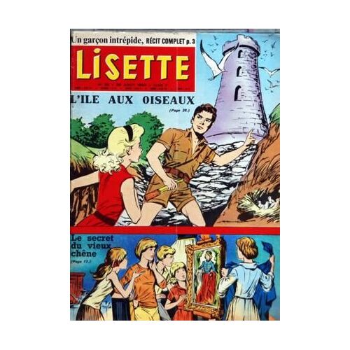 Lisette N° 35 Du 30/08/1964 - L'ile Au Oiseaux - Le Secret Du Vieux Chene - Un Garcon Intrepide - Guyonne Dalle  -   Championne Du Monde De Ski Nautique