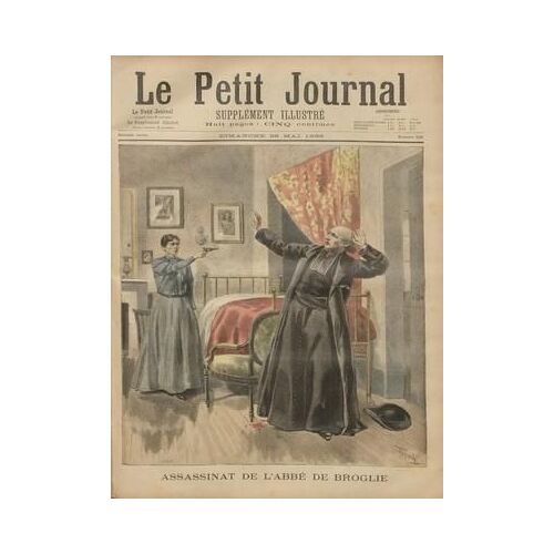 Petit Journal Supplement Illustre (Le) N° 236 Du 26/05/1895 - Assassinat De L'abbe De Broglie Chez Le Barbier Salon De 1895