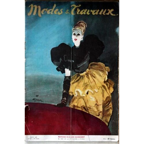 Modes Et Travaux N° 548 Du 01/01/1946 - Modeles De Bruyere  -   Raphael   -   Maud Etr Mano  -   Legroux  -   P. Balmain - R. Piguet   -   Max Leroy  -   Balenciaga  -   M. Rouff. Dessin De Gruau