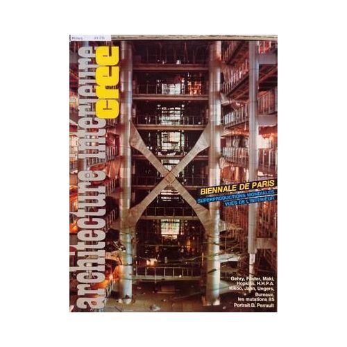 Architecture Interieure Cree N° 204 Du 01/03/1985 - Biennale De Paris - Superproductions Mondiales Vues De L'interieur - Gehry - Foster - Maki - Hopkins - Jann - Ungers - Bureaux Les Mutations 85 - Portrait De Perrault