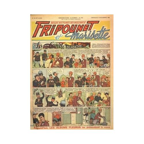 Fripounet Et Marisette N° 46 Du 16/11/1952 - La Bande Blanche - Les Albums Fleurus