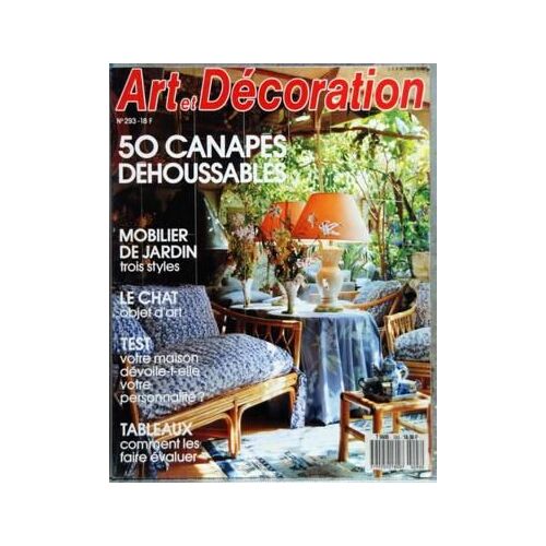Art Et Decoration N° 293 Du 01/04/1990 - 50 Canapes Dehoussables - Mobilier De Jardin - Le Chat - Objet D'art - Votre Maison Devoile-T-Elle Votre Personnalite - Tableaux - Comment Les Faire Evaluer