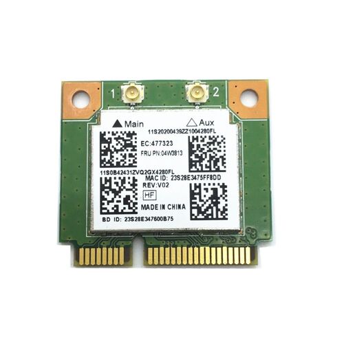 Carte Réseau Mini PCI Express RTL8723BE, 300m, Bluetooth 4.0, 04W3813, E540, S440, S540