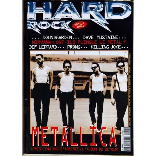 Hard Rock N° 13 Du 01/05/1996 - Soundgarden - Dave Mustaine - Nirvana - Def Lappard - Prong - Killing Joke - Metallica.
