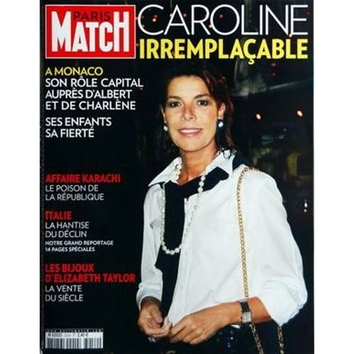 Paris Match N° 3254 Du 29/09/2011 - Caroline Iremplacable A Monaco - Son Role Capital Aupres De Albert Et De Charlene - Ses Enfants Sa Fierte - Affaire Karachi / Le Poison De La Republique - Italie / La Hantise Du Declin - Les Bijoux D'elizaeth Ta...