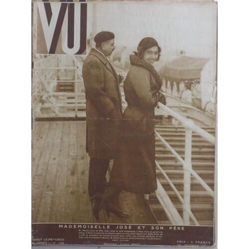 Vu N° 189 Du 29/10/1931 - Mademoiselle Jose Et Son Pere - M. Pierre Laval Se Sont Embarques A New York. Apres Une Entrevue Avec Le President Hoover.
