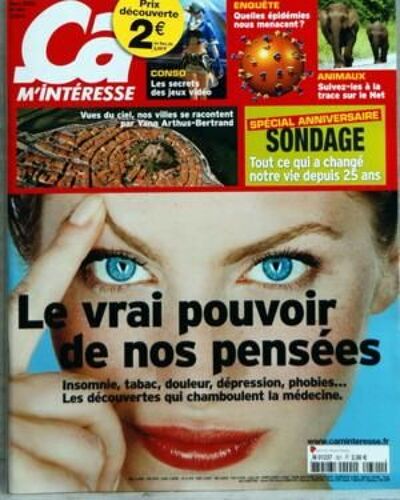 Ca M'interesse N° 301 Du 01/03/2007 - Conso - Les Secrets Des Jeux Video - Enquete - Quelles Epidemies Nous Menacent - Animaux - Suivez-Les A La Trace Sur Le Net - Vues Du Ciel Nos Villes Se Racontent Par Yann Arthus-Bertrand - Le Vrai Pouvoir De ...