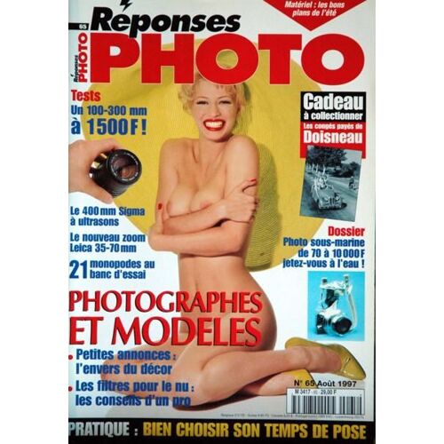 Reponses Photo N° 65 Du 01/08/1997 - Tests - Le 400 Mm Sigma A Ultrasons - Le Nouveau Zoom Leica - 21 Monopole Au Banc D'essai - Photo Sous-Marine - Photographes Et Modeles.