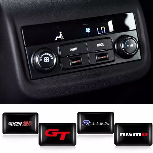 Pour Skoda Vrs - Autocollants D'intérieur Personnalisés, 10 Pièces, Emblèmes De Décoration Automobile, Accessoires Pour Citroën Ds C1 C3 C4 C4l C5 C6 Vts C-Elysee