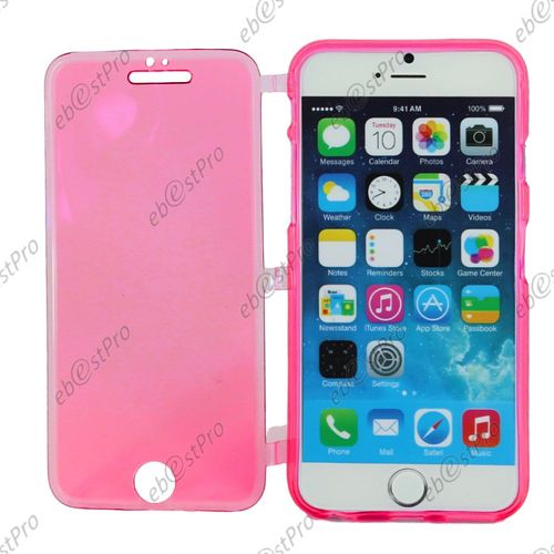 Ebeststar ® Housse Etui Coque Portefeuille Livre Silicone Gel Pour Apple Iphone 6 Plus Écran 5,5", Couleur Rose + Stylet + Film Protection D'écran