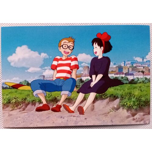 Carte Postale - Kiki, La Petite Sorcière / Majo No Takkyuubin / Kiki's Delivery Service - 14,2 X 9,6 Cm (Miyazaki, Studio Ghibli, Abrams & Chronicle Books)