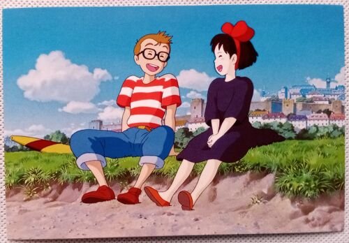 Carte Postale - Kiki, La Petite Sorcière / Majo No Takkyuubin / Kiki's Delivery Service - 14,2 X 9,6 Cm (Miyazaki, Studio Ghibli, Abrams & Chronicle Books)