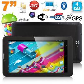 Tablette 3G 7 pouces Octa core Android 4.2 Double SIM 4Go Noir