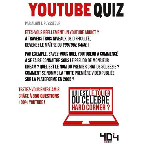 Quizz - Youtube Quiz - 200 Cartes