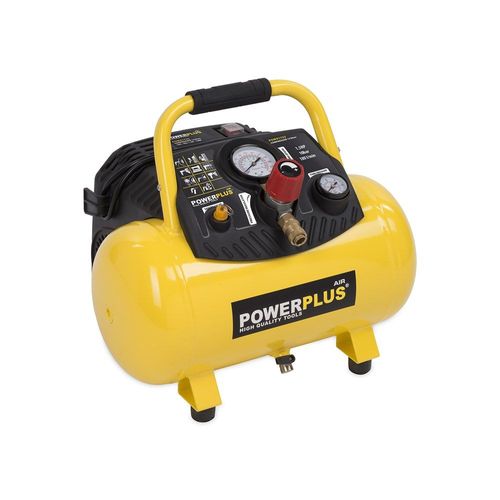 POWERPLUS Compresseur 1100W 12L sans huile 1,5 HP - POWX1723