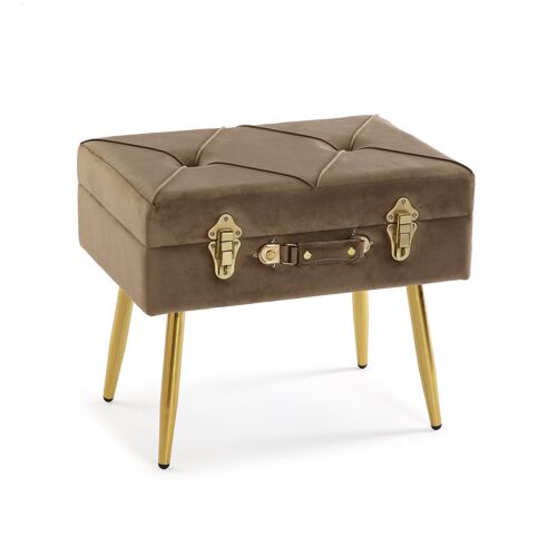 Banquette pied de lit 42 x 34 x 50 cm, brun