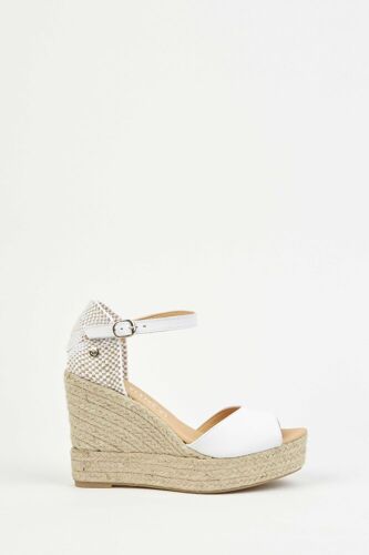 Espadrilles Femme La Valeta Charlene Peep Toe T39 Blanco