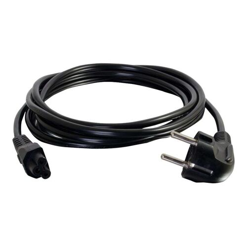 C2G Laptop Power Cord - Câble d'alimentation - IEC 60320 C5 pour power CEE 7/7 (M) - CA 250 V - 3 m - moulé - noir - Europe