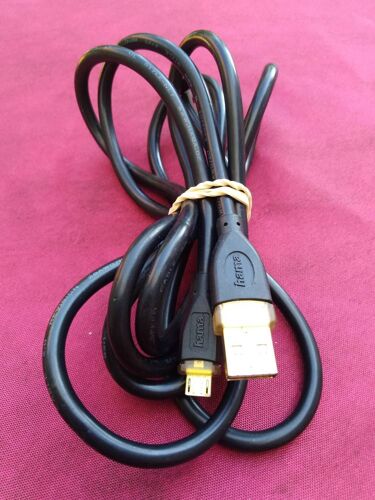 Câble hama micro USB vers USB mâle longueur 1m90