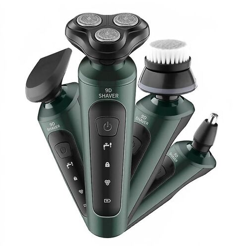 Rasoir Électrique Multifonctionnel Rasoir Usb, Voiture Haute Puissance Rasoir De Lavage Complet Du Corps Rasoir Rechargeable Quatre En Un