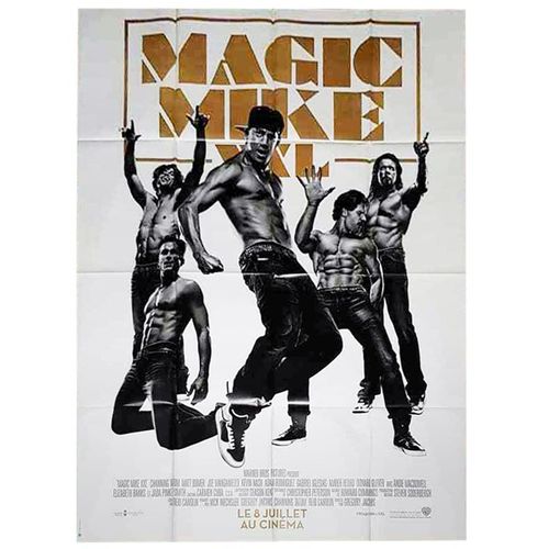 Magic Mike Xxl - Véritable Affiche De Cinéma Pliée - Format 120x160 Cm - De Gregory Jacobs Avec Channing Tatum, Matt Bomer, Joe Manganiello, Amber Heard, Jada Pinkett Smith, Andie Macdowell - 2015
