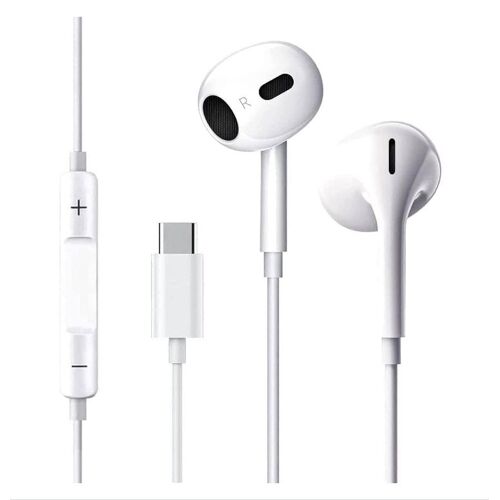 Ecouteurs USB Type C,Intra Auriculaires Casque avec Micro (Hi-Res) et contrôle du Volume pour iPhone,iPad Pro,Samsung,Xiaomi,Huawei,OnePlus,Google Pixel 4 et Autres périphériques d'interface de Type C