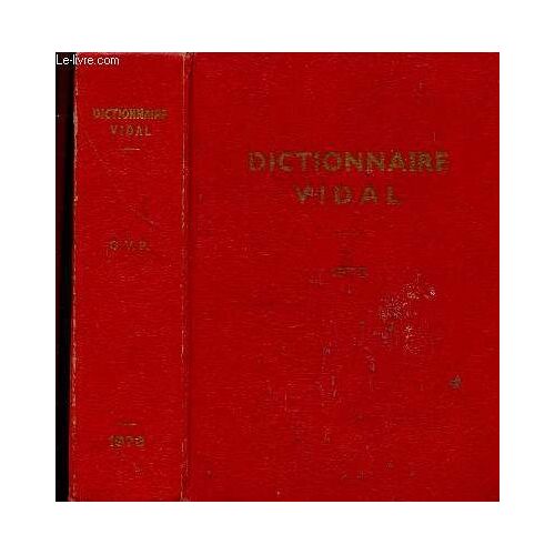 Dictionnaire Vidal 1973