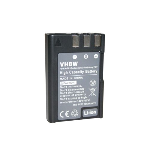 vhbw Batterie compatible avec Nikon D3000, D40, D40x, D5000, D60 appareil photo (900mAh, 7,2V, Li-ion)