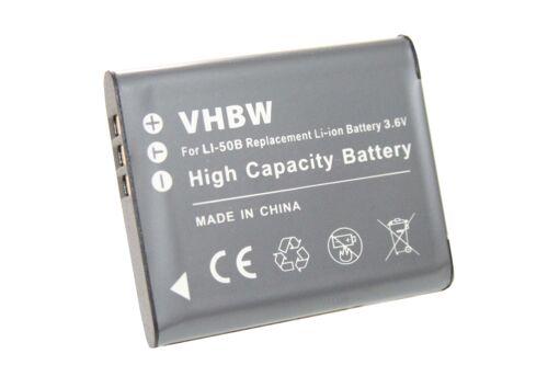 vhbw 1x Batterie compatible avec Pentax Optio RZ18, RZ10, i10, WG-2, WG-1 GPS, WG-10, WG-1, WG-3 GPS, WG-3, X70 appareil photo (600mAh, 3,6V, Li-ion)