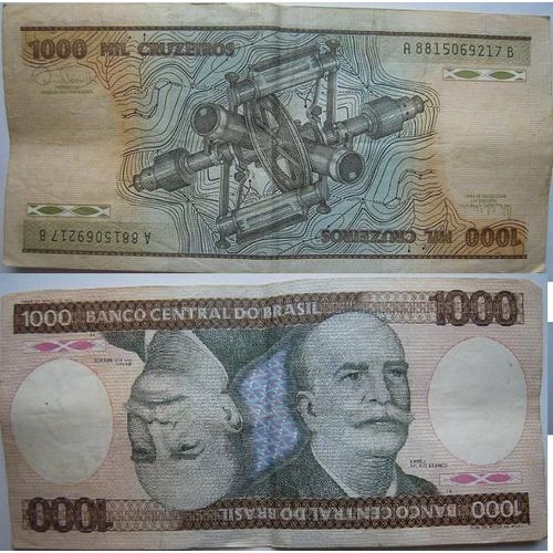 Billet De 1000 Cruzeiros Du Bresil