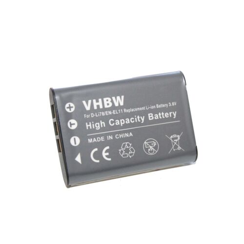 vhbw Batterie compatible avec Pentax Optio L50, M50, M60, S1, V20, W60, W80 appareil photo (450mAh, 3,6V, Li-ion)