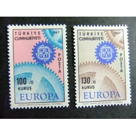 Turquie - Turquia - Año 1967 - Europa - Yvert & Tellier Nº 1829 / 1830 **Mnh