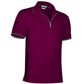 Polo Homme Zippé - Réf Golf - Rouge Bordeaux