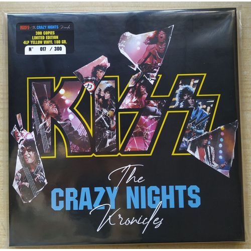 Kiss - The Crazy Nights Kronicles - Box 4lp Couleur Jaune Édition Limitée Et Numérotée À 300 Ex