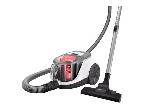 Aspirateur traineau sans sac Philips 2000 Series XB2142 - 850 Watt - blanc arctique/pêche