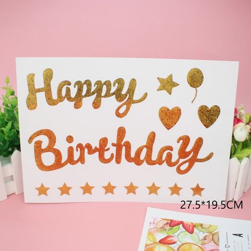 27.5X19.5CM 5 - Autocollant de ballons transparents à faire soi-même, décorations de fête d'anniversaire et de mariage, lettre licorne espagnole, DIY bricolage